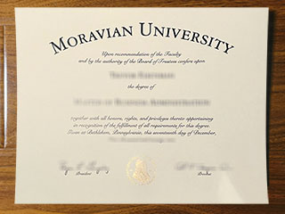 Moravian University diploma