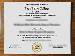 Napa Valley College diploma