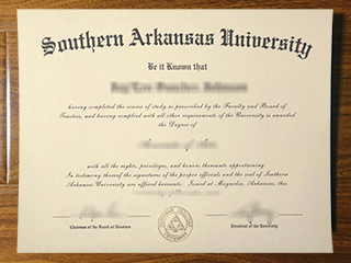 Southern Arkansas University diploma