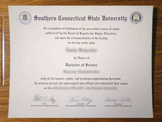 Southern Connecticut State University diploma