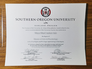 Southern Oregon University diploma
