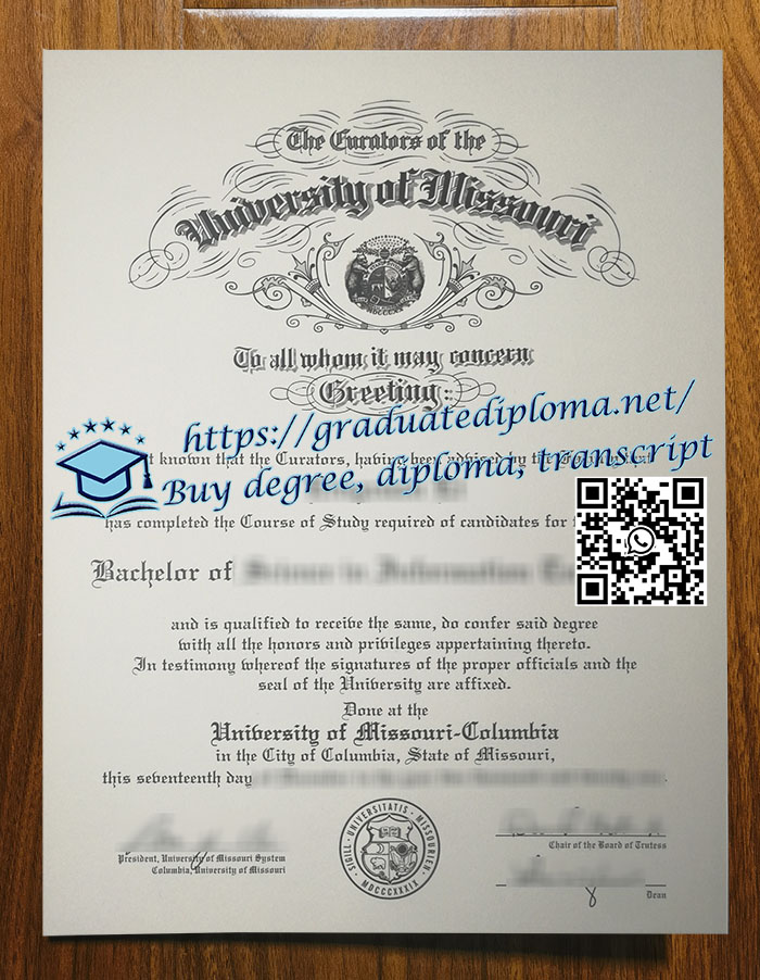 University of Missouri-Columbia degree