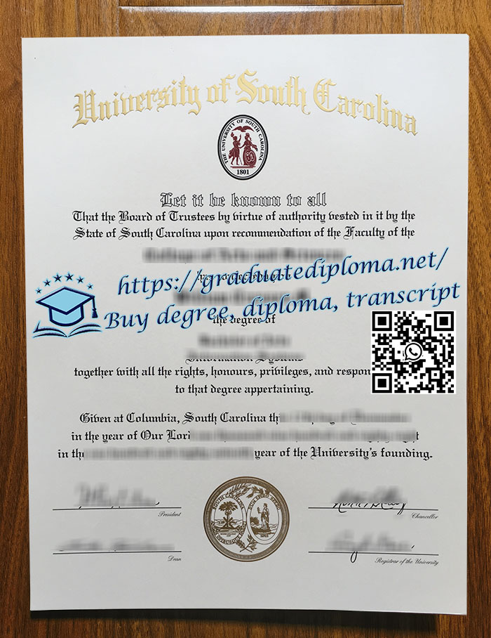 University of South Carolina degree