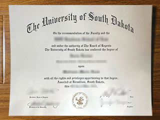 University of South Dakota diploma