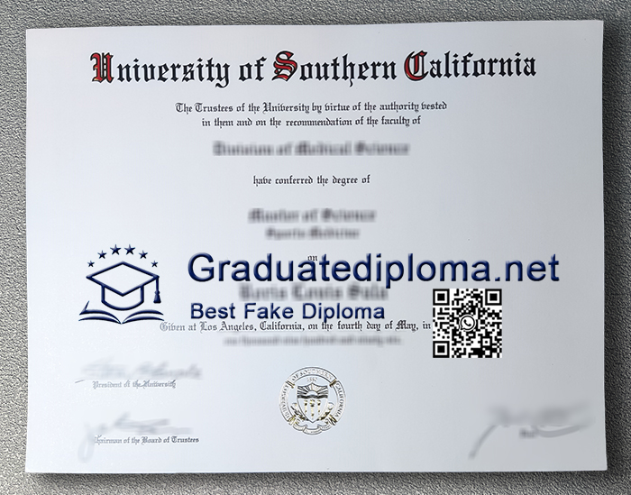University of Southern California diploma
