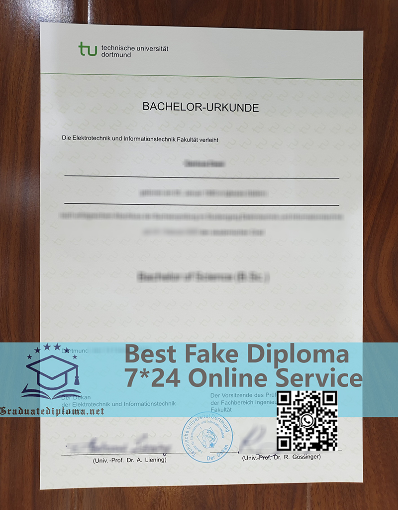 Technical University of Dortmund certificate