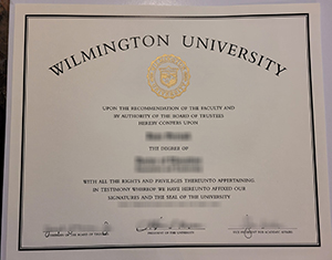 Wilmington University diploma