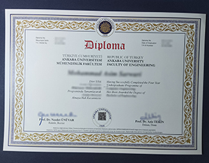 Ankara University diploma