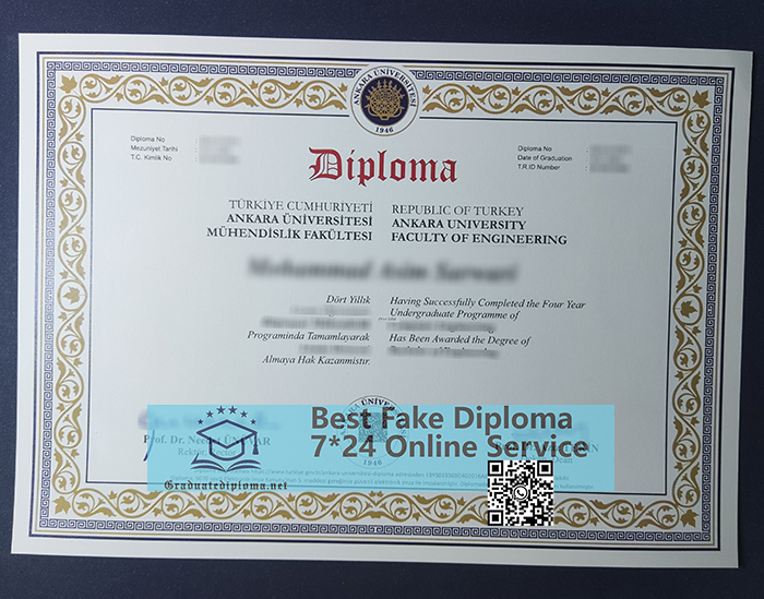 Ankara University diploma