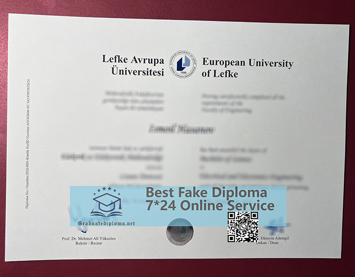 European University of Lefke diploma