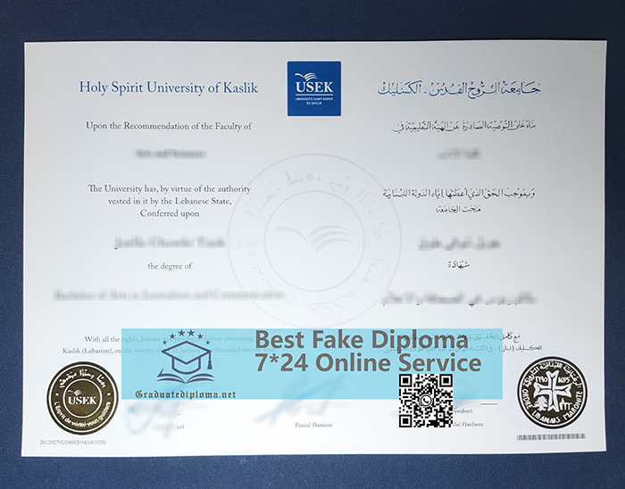Holy Spirit University of Kaslik degree