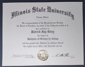Illinois State University diploma