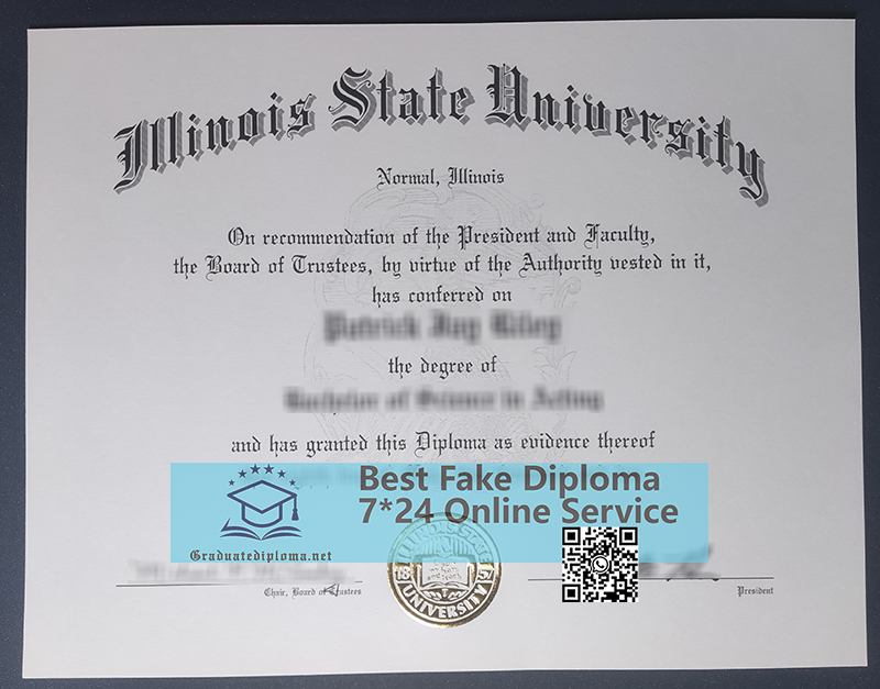 Illinois State University diploma