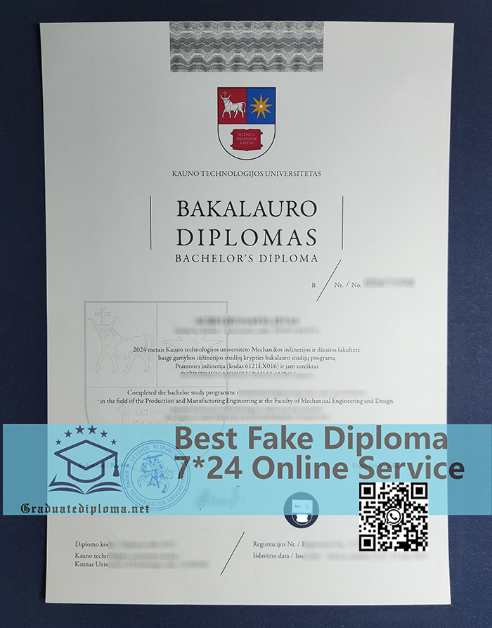 Kaunas University of Technology diploma