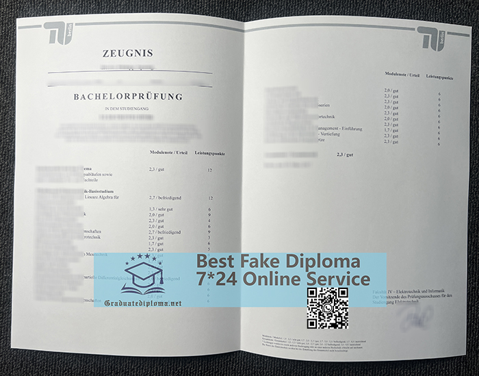 Technische Universität Berlin transcript
