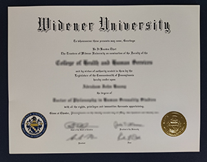 Widener University degree