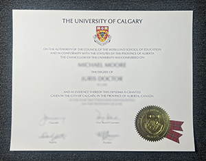 University of Calgary diploma