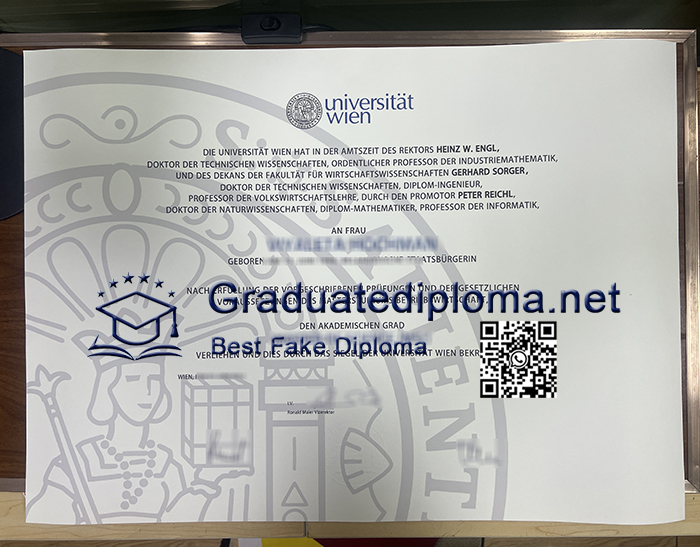 University of Vienna degree